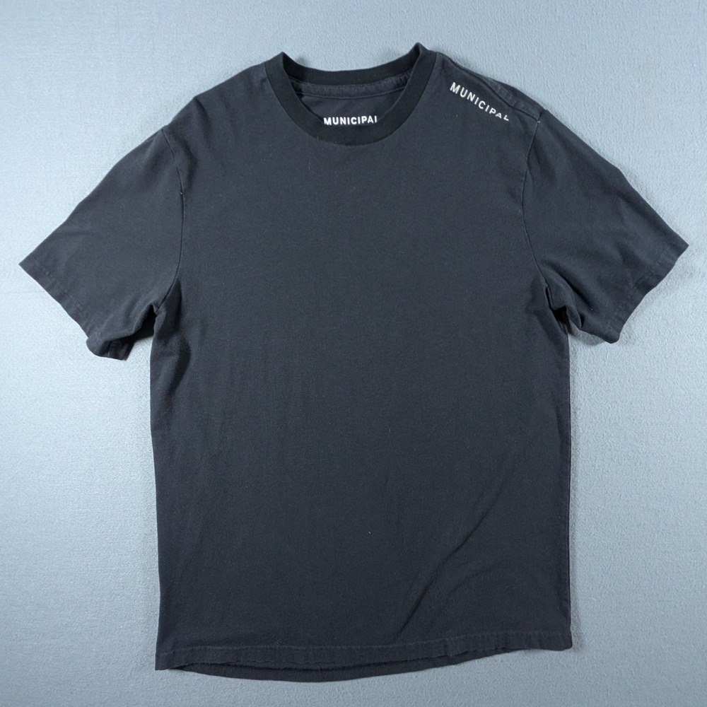 Municipal Sport Utility Gear T-Shirt Mens Medium Black Cotton Modal Stretch Logo